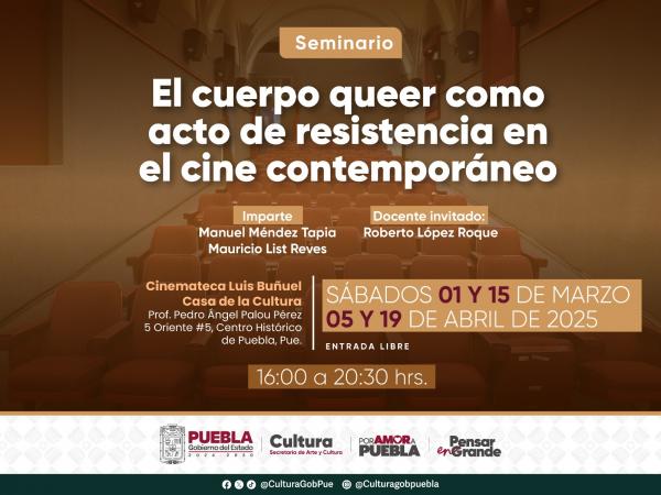 Gobierno estatal abre seminario sobre inclusión de género en el cine contemporáneo