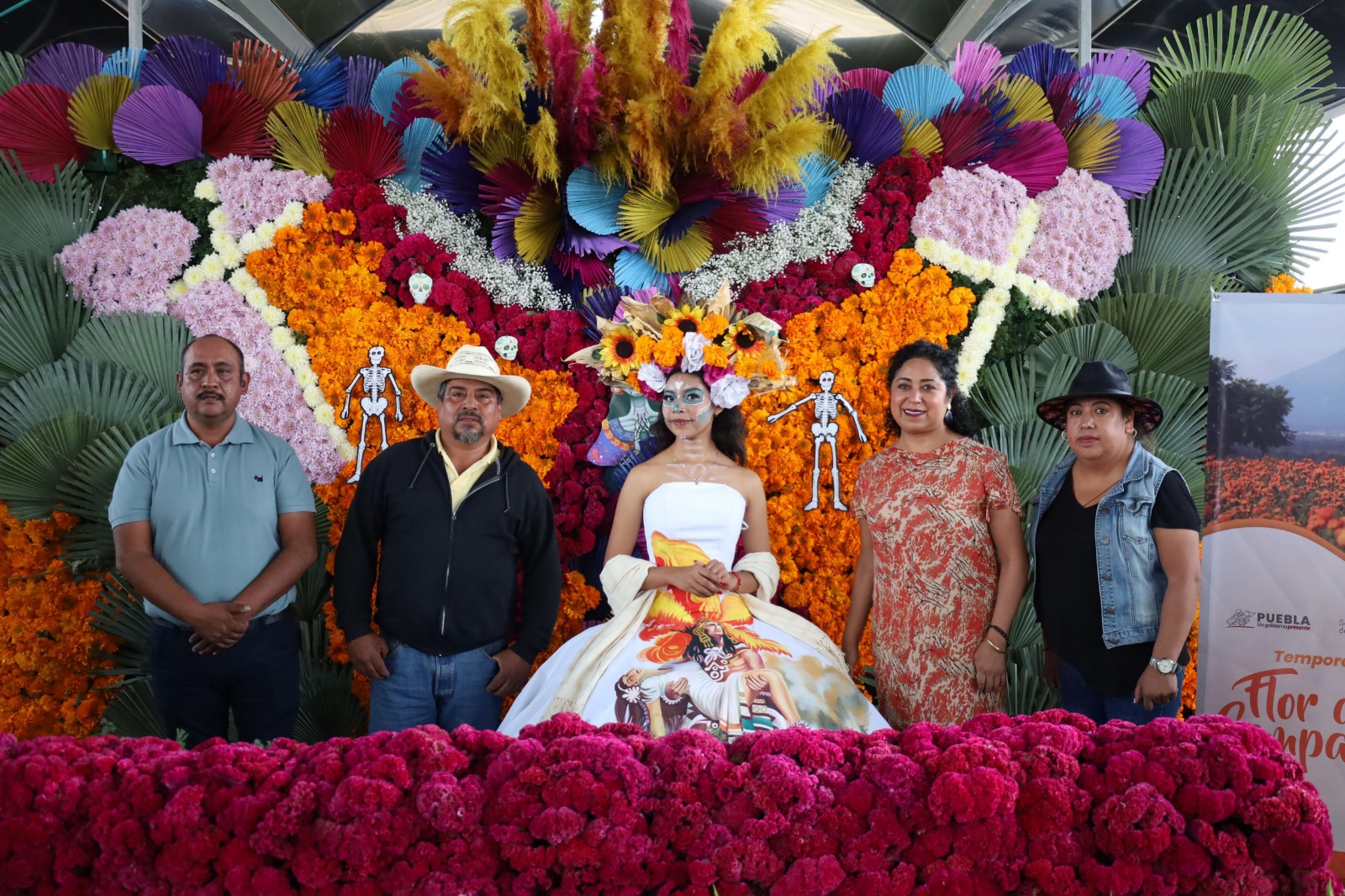 VIDEO Anuncian Festival de Día de Muertos en Mercado de Flores Iztaccíhuatl