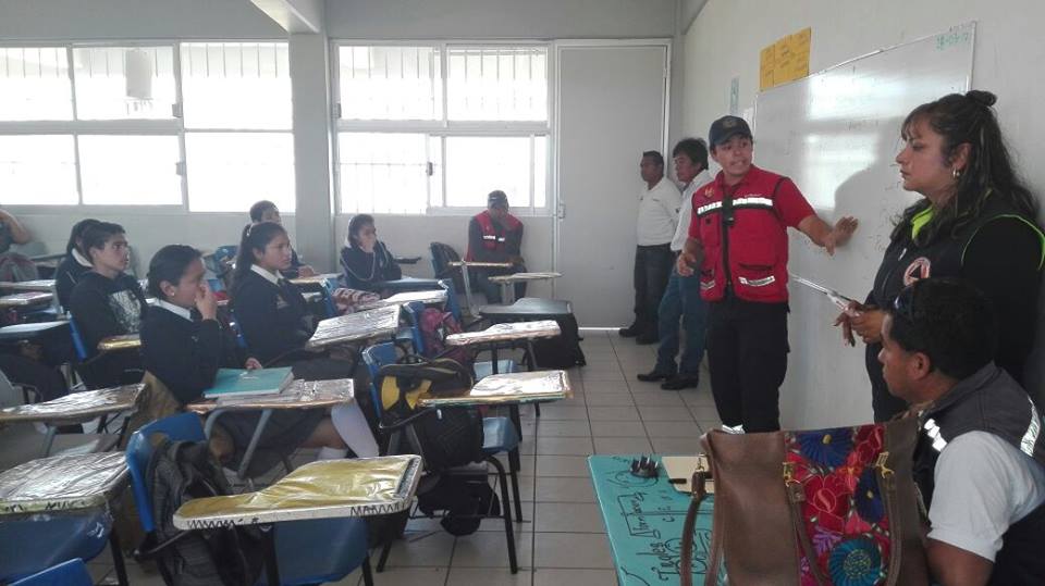 Inician jornadas para prevenir accidentes en escuelas de Cuautlancingo