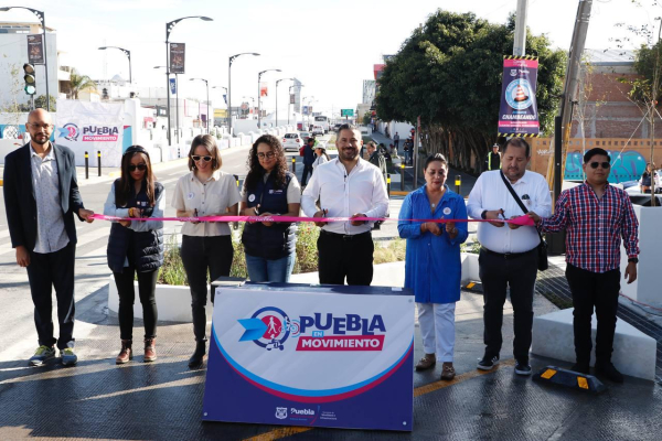 Adán Domínguez entrega infraestructura peatonal en bulevar Aarón Merino