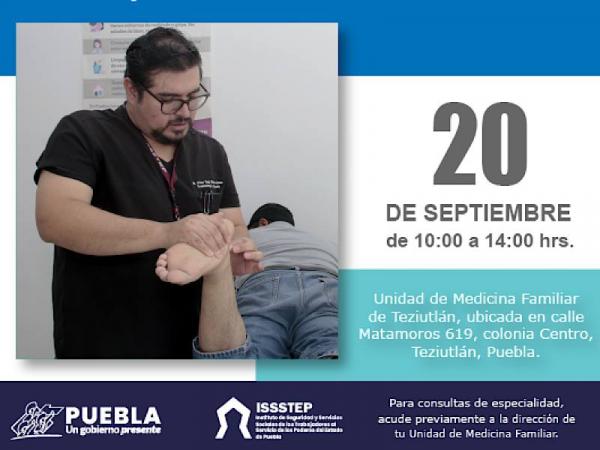 ISSSTEP alista jornada de servicios en Teziutlán