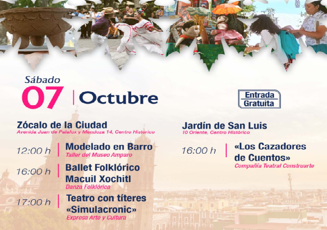 Municipio de Puebla oferta un fin de semana lleno de cultura