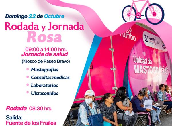 SMDIF Puebla invita este domingo a vivir Un Día Rosa