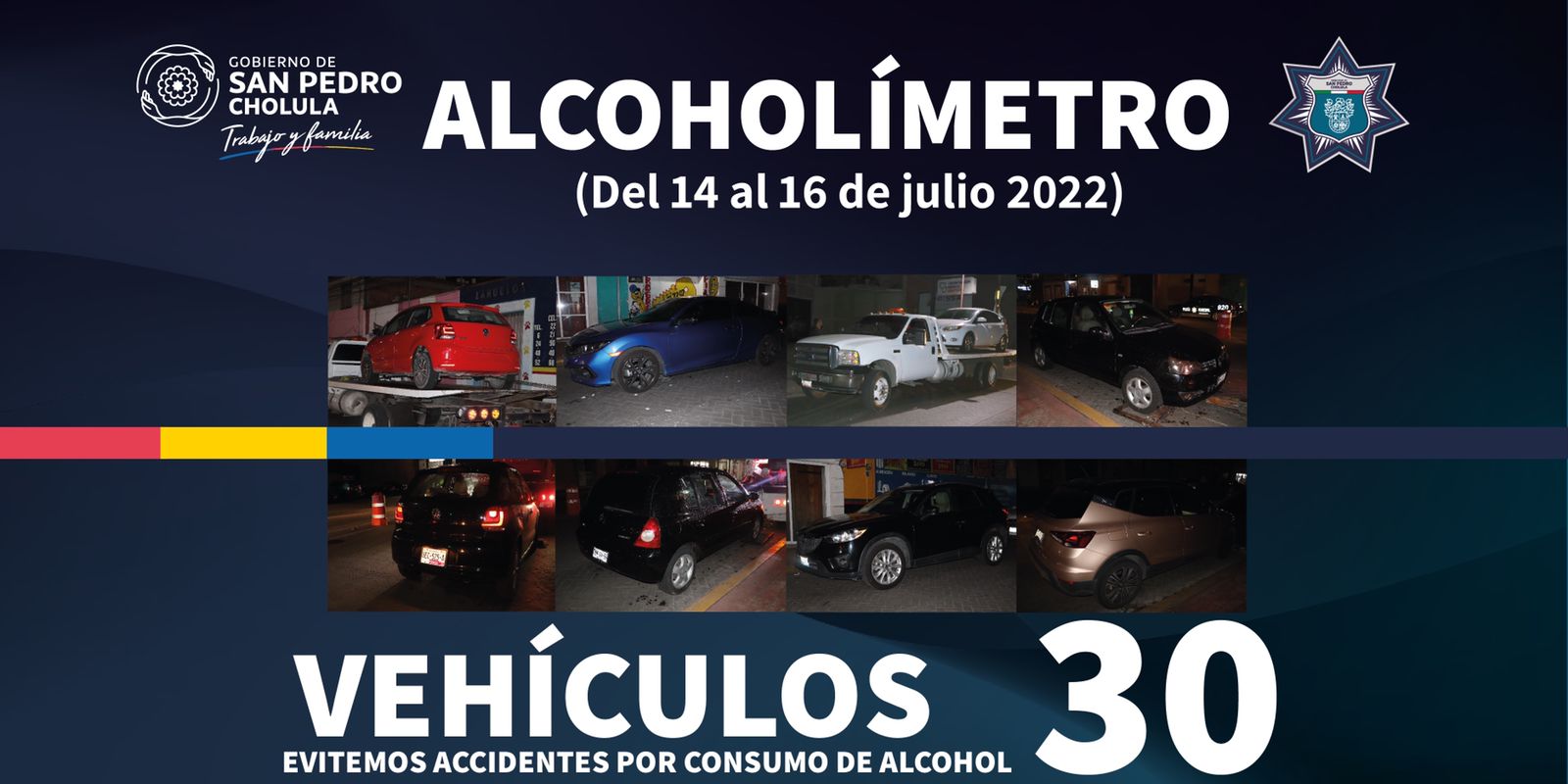 SSC de San Pedro remite a 23 conductores por operativo alcoholímetro