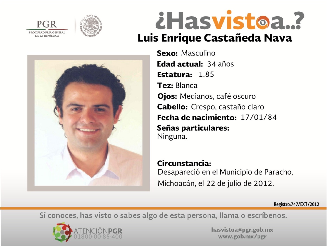 #SeBusca Ayúdanos a localizar a Luis Enrique