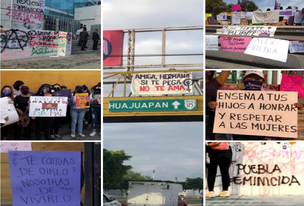 La pandemia no las calló, ellas se manifestaron por todo Puebla