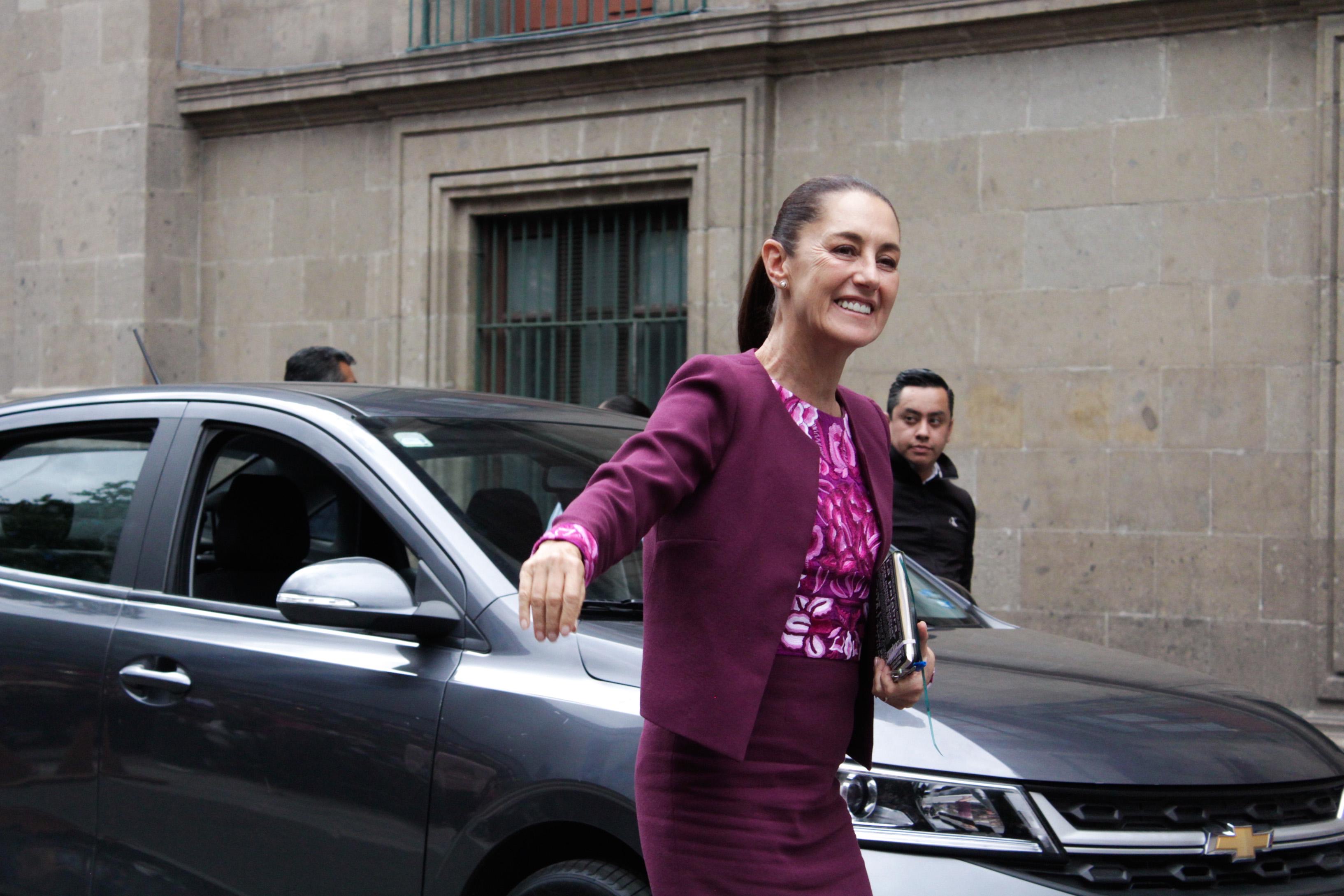 Se reúnen Claudia Sheinbaum y López Obrador en Palacio Nacional