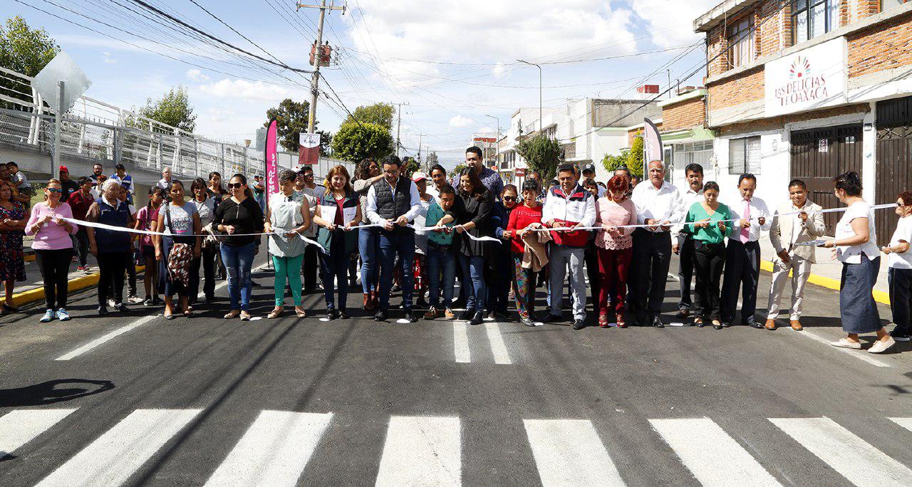 Rehabilitan 1 kilómetro de avenida Cue Merlo en Puebla capital