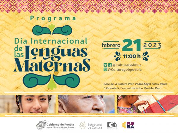 Con actividades culturales Puebla conmemorará Día Internacional de la Lengua Materna