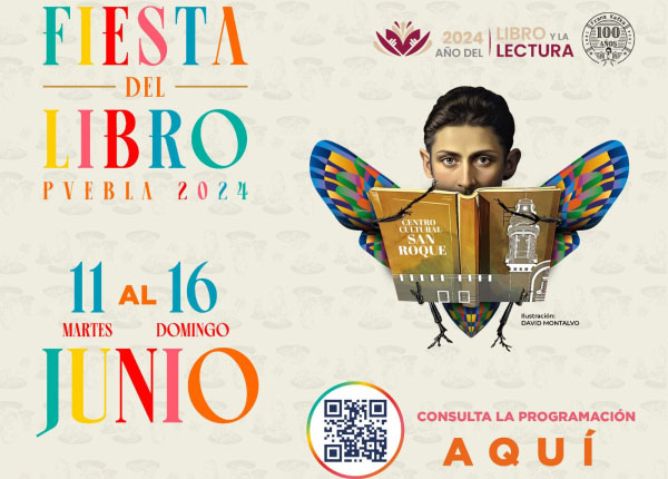 Invitan a la Fiesta del Libro 2024 en Puebla capital
