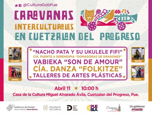 Invita gobierno de Puebla a las actividades artísticas y culturales al interior del estado