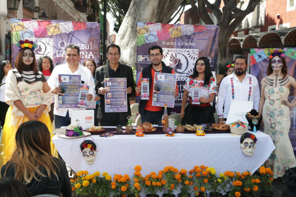 Barrio del Artista se suma a actividades de Día de muertos en Puebla capital
