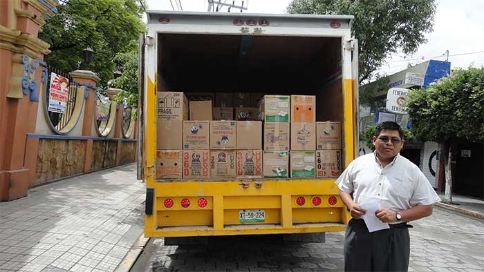 Envía Diócesis de Tehuacán más de 22 toneladas de huevo a Acapulco