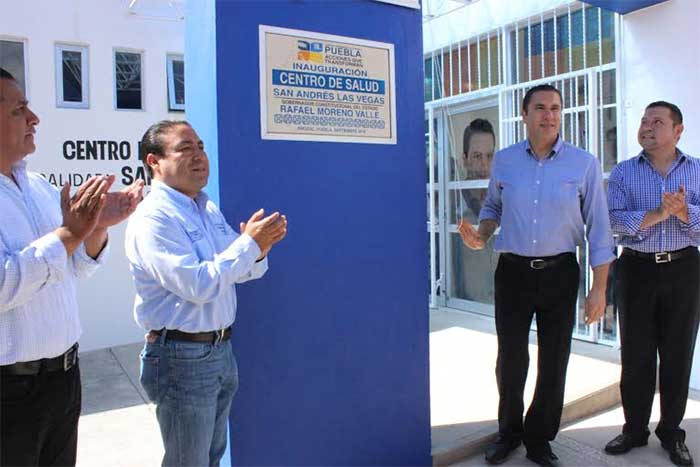 Inauguran Centro de Salud de San Andrés Las Vegas en Amozoc