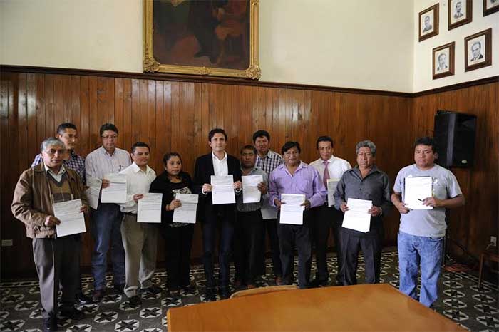 Entrega José Juan Espinosa participaciones a 13 Juntas Auxiliares