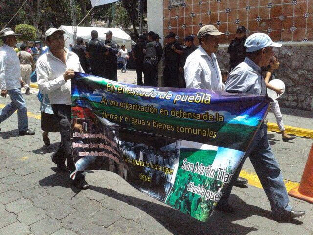 Marchan en Atlixco para exigir liberación de opositores al gasoducto Morelos