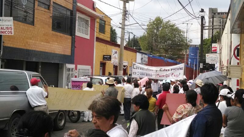 Protestan colonos de Atlixco; ahora contra la Ley Bala