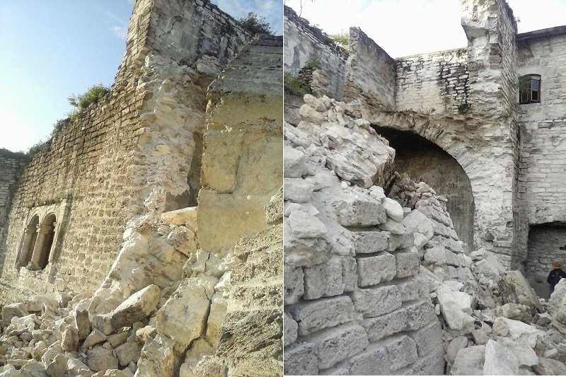 Lluvias dañan ruinas del exconvento dominico de Tepexi