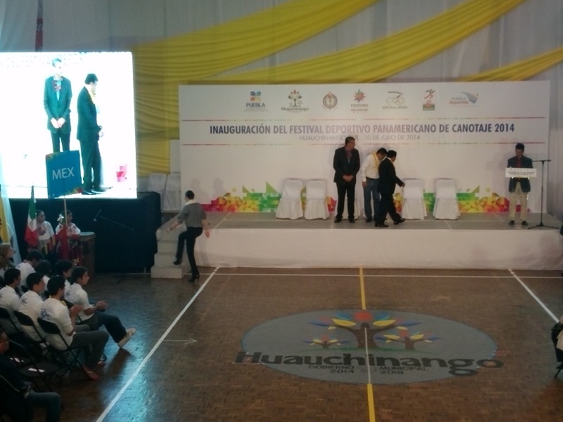 Inauguran Campeonato Panamericano de Canotaje en Huauchinango