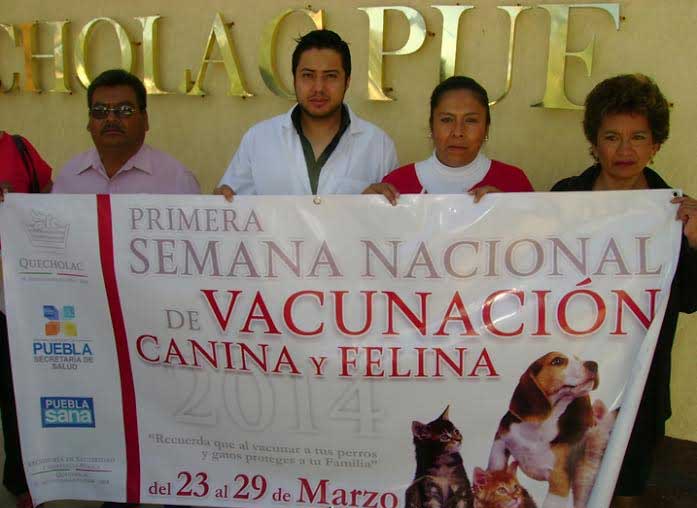 Inicia en Quecholac la Semana Nacional de Vacunación Antirrábica