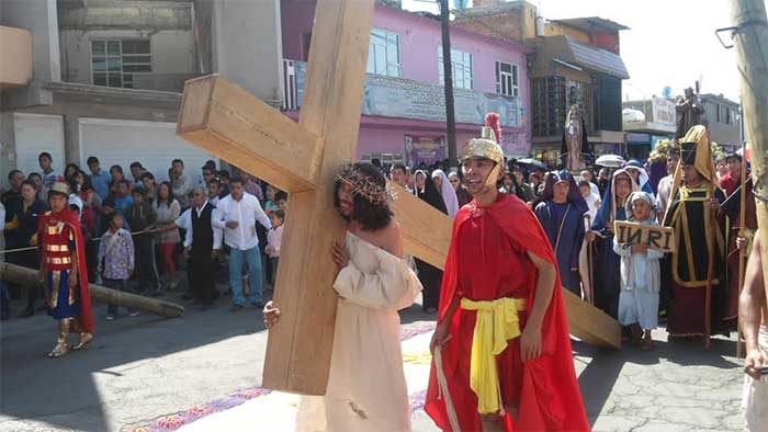 Viacrucis de la Villa del Carmen, toda una tradición de fe en Texmelucan