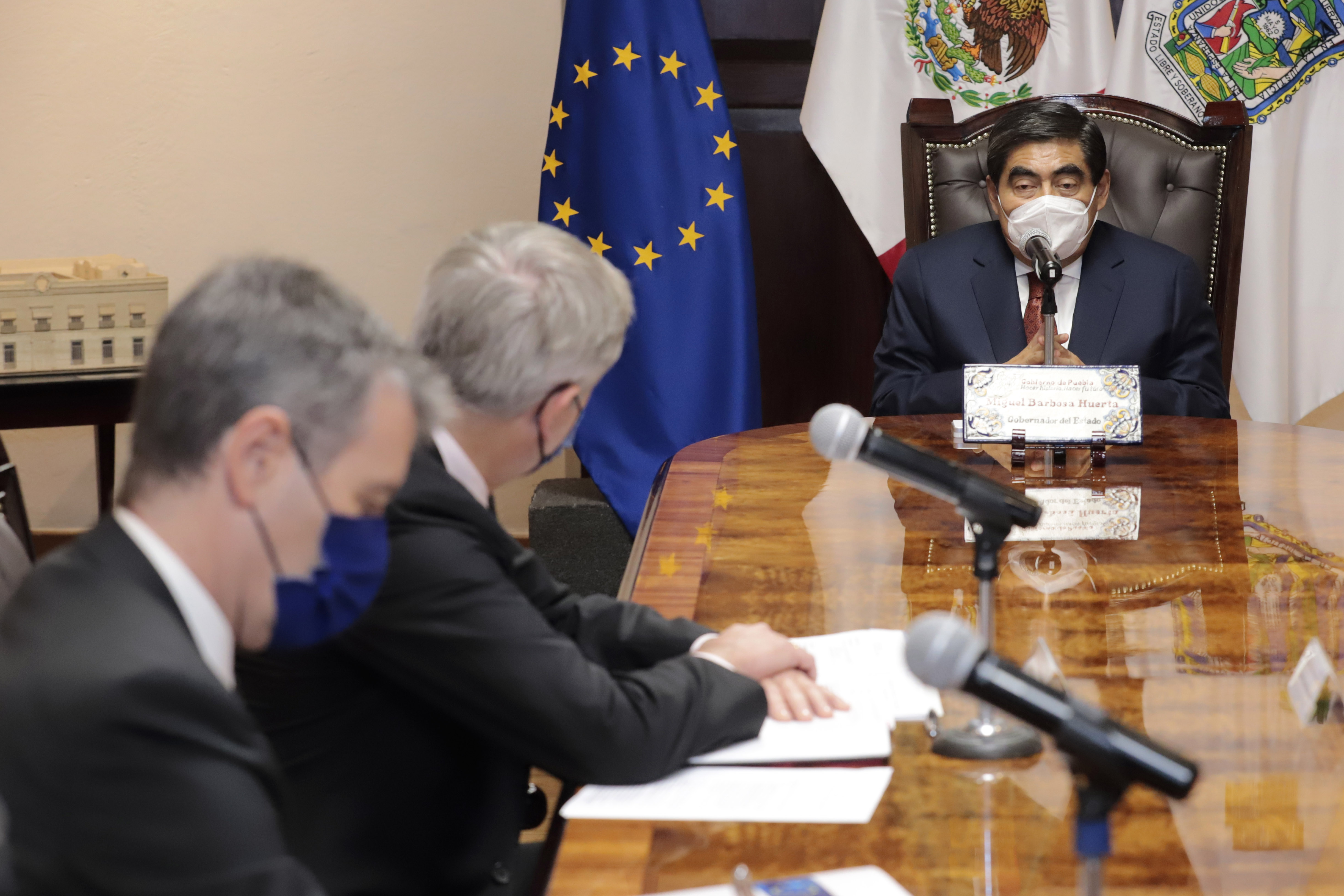 Barbosa se reúne con embajador de la Unión Europea en México