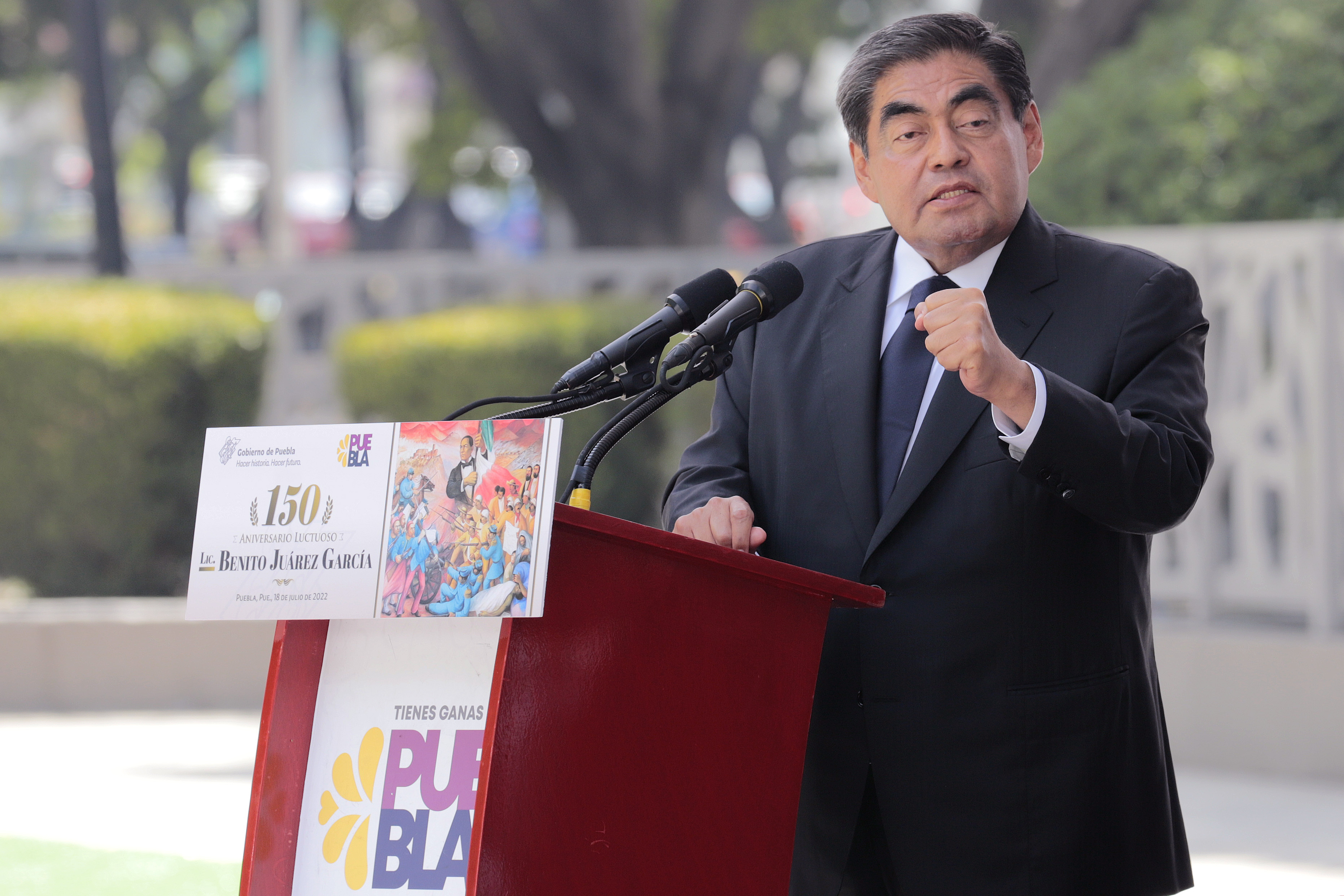 Barbosa encabeza conmemoración del 150 Aniversario Luctuoso de Juárez