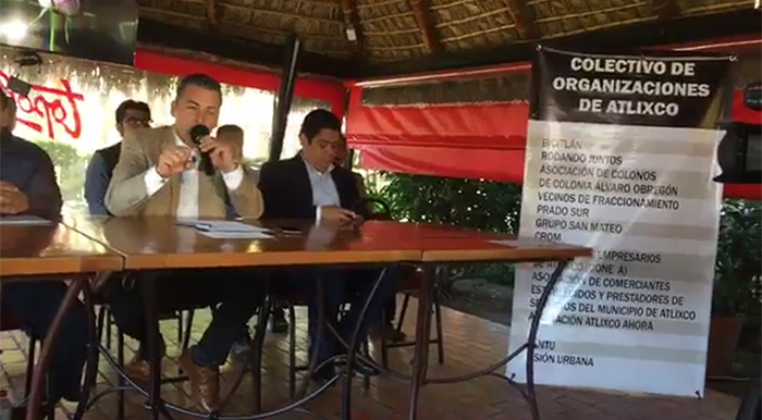 Presentan bloque anti ayuntamiento en Atlixco