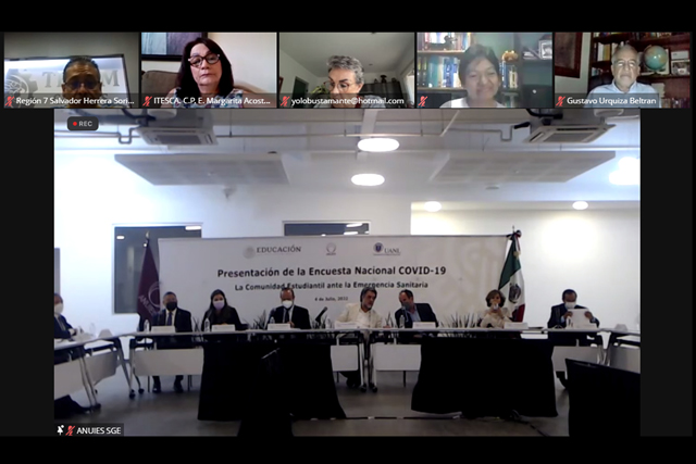 Participa Lilia Cedillo en presentación de encuesta nacional sobre Covid y estudiantes
