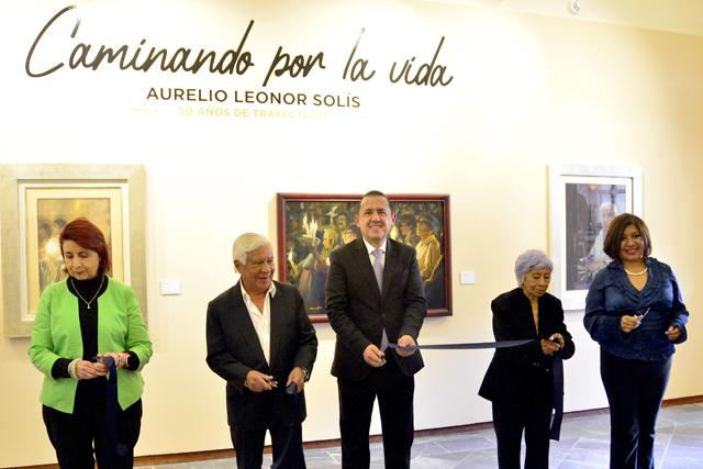 BUAP, sede de la exposición Caminando por la vida, 50 años de trayectoria de Aurelio Leonor 