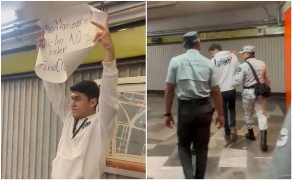 VIDEO Ya existe conflicto por la presencia de la Guardia Nacional en el Metro