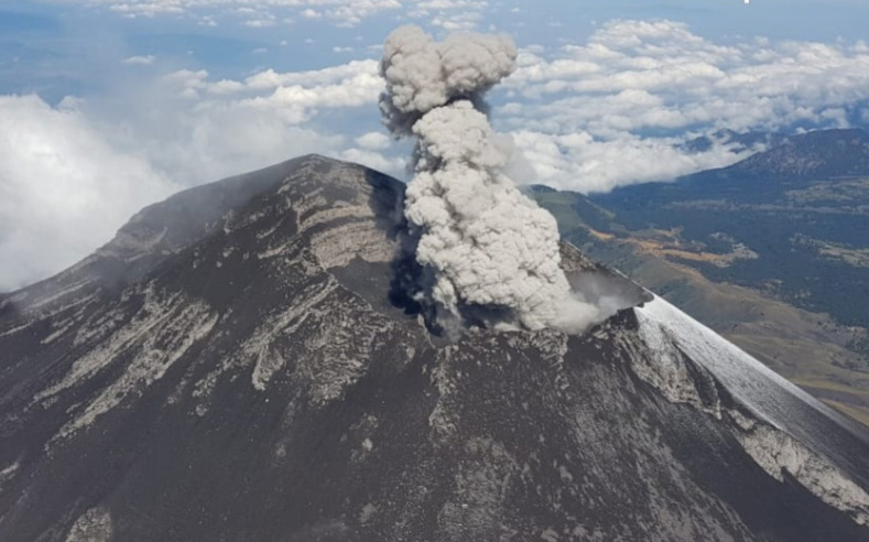 En 24 horas Popocatépetl registra 11 explosiones