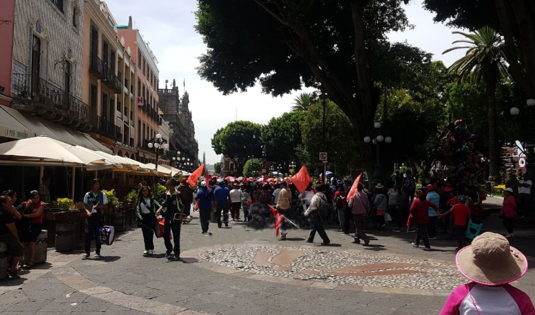 Manifestación de Antorcha genera caos vial en la capital