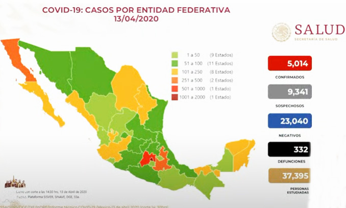 VIDEO Ya son 5014 casos positivos de coronavirus en México; hay 332 muertos