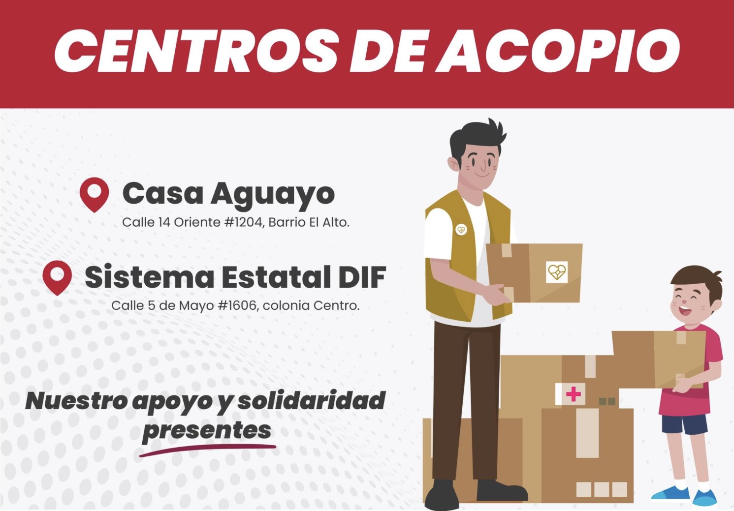 Abre gobierno de Puebla centros de acopio para afectados por huracán John
