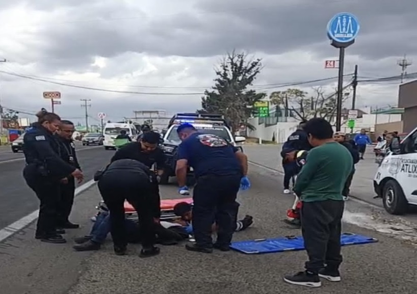 Atropellan a abuelito en la carretera Atlixco-Puebla