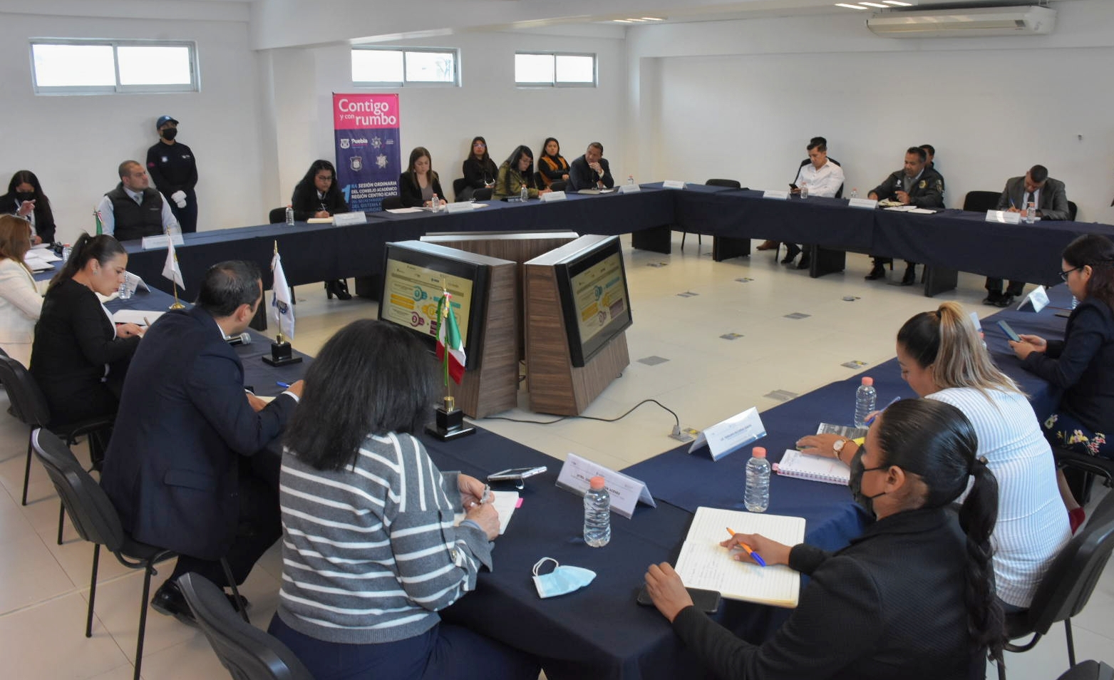 Academia Municipal de Policia de Puebla fue sede de la sesión del CARC