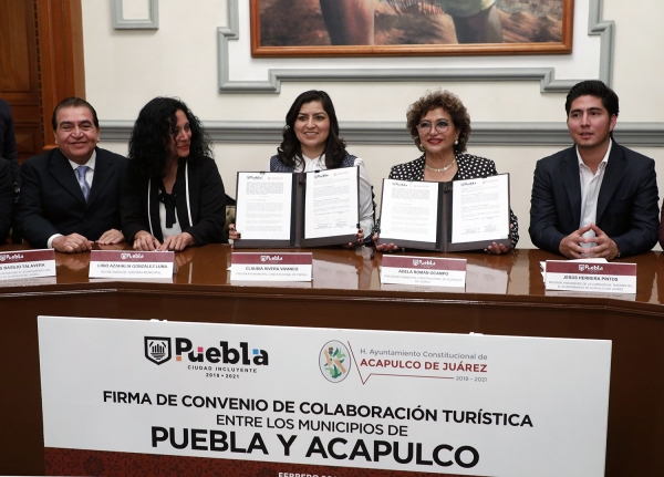 Puebla y Acapulco firman convenio turístico