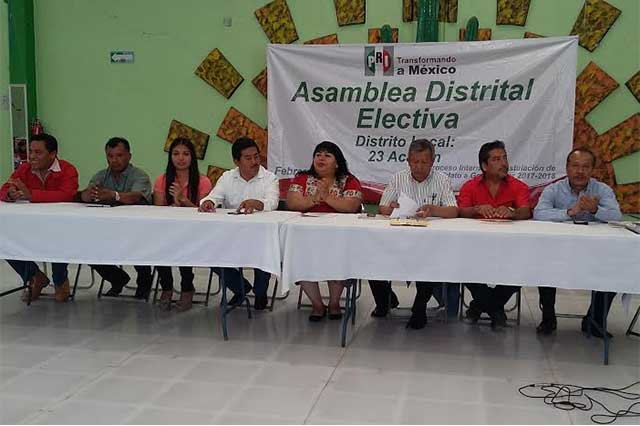 Realizan en Acatlán asamblea del PRI a favor de Blanca Alcalá