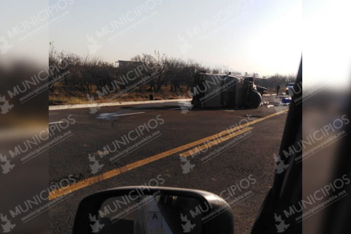 Amanece accidentada la México - Puebla y el Arco Poniente