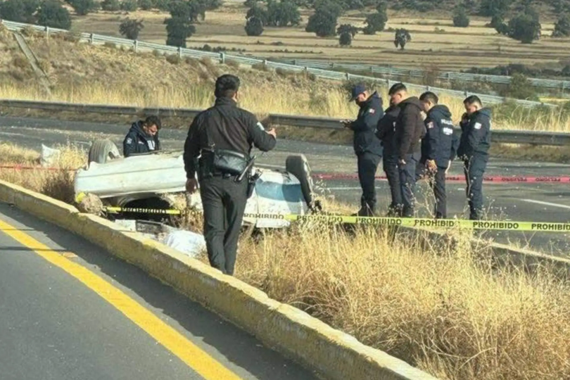 Accidente deja una oficial muerta y tres lesionados, de Tepeapulco, Hidalgo