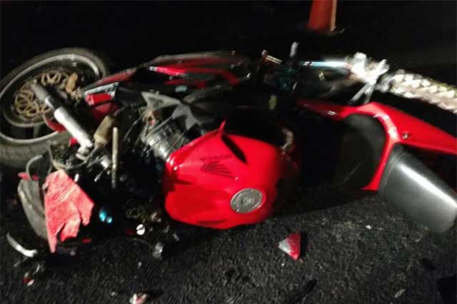 Hombre muere al derrapar su motocicleta en la México-Veracruz