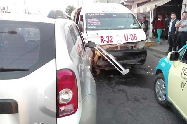 Choque entre 4 vehículos deja 15 heridos en Tlanalapan