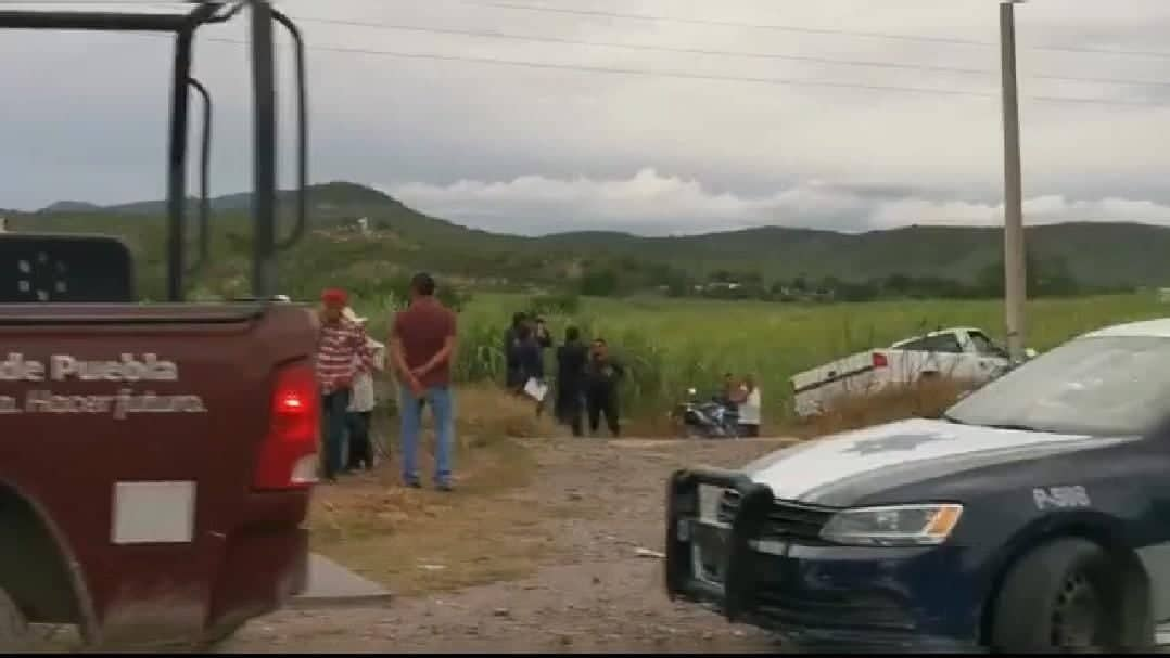 Se registra aparatoso accidente en Chietla  