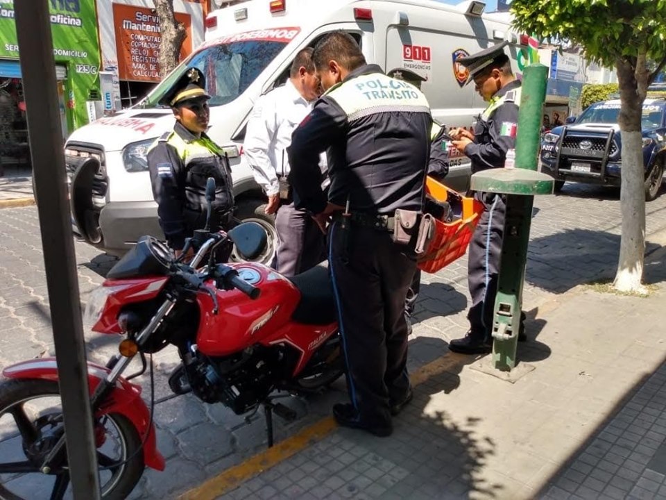 Se incrementan accidentes de moto en Tehuacán durante contingencia