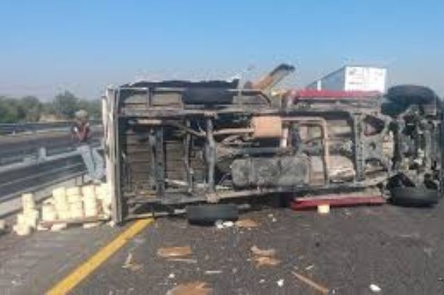 Accidente en la autopista Puebla-Orizaba provoca caos vehicular