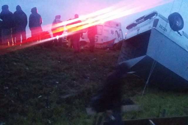 Se presentan accidentes viales por lluvias en Atzitzintla y Ciudad Serdán