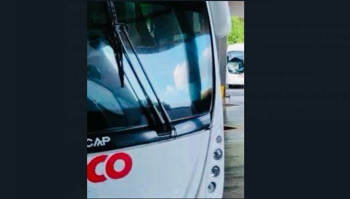 Denuncian a sujeto por acto obsceno en autobús de la línea ERCO de Atlixco