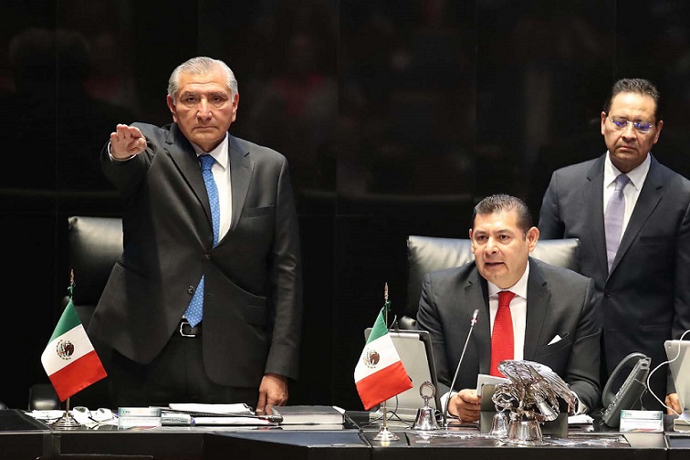 Cuestionan en Senado a Adán Augusto sobre GN, inseguridad y Ayotzinapa