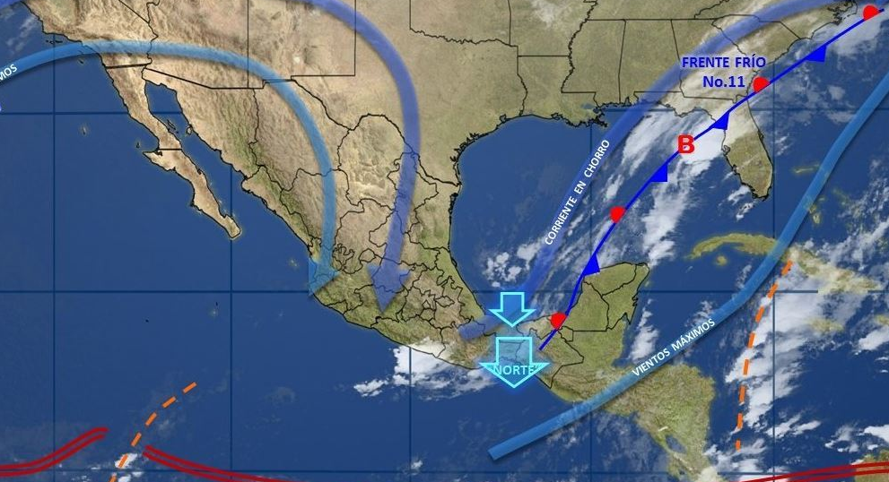 El ambiente frío  prevalecerá en las regiones del norte y centro de México